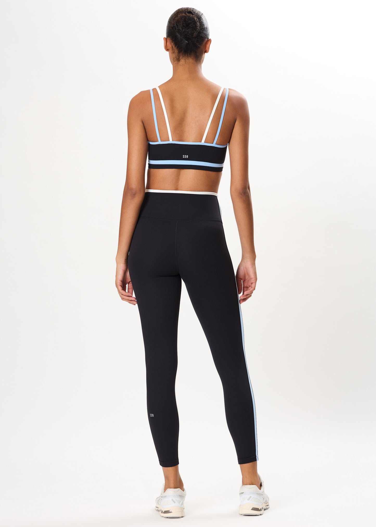 SAM HIGH WAIST RIGOR 7/8 - BLACK/SKYLIGHT
