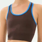 AMBER AIRWEIGHT BRALETTE - DARK CHOCOLATE/CLASSIC
