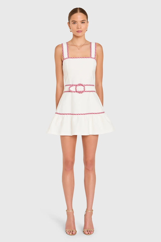 KASSY ROMPER - IVORY RED