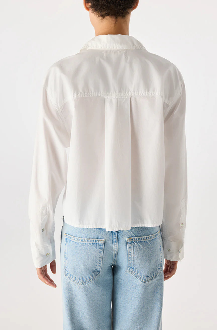 RUTH CROP SHIRT - WHITE