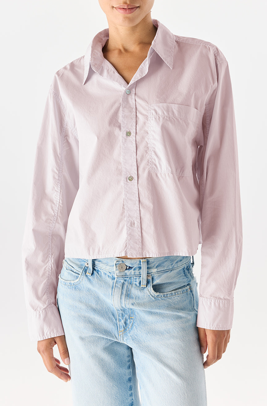 RUTH CROP SHIRT - WISTERIA