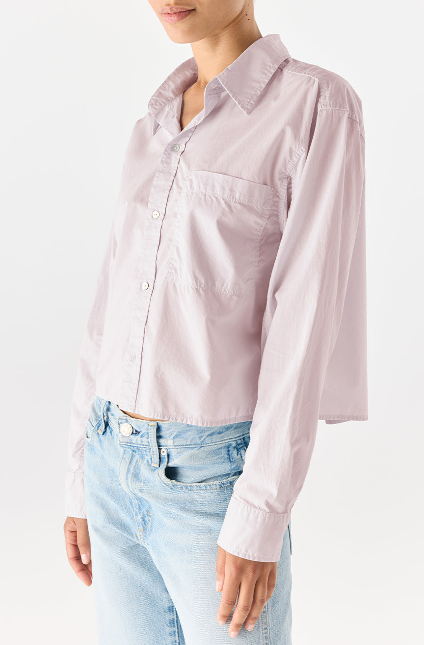 RUTH CROP SHIRT - WISTERIA
