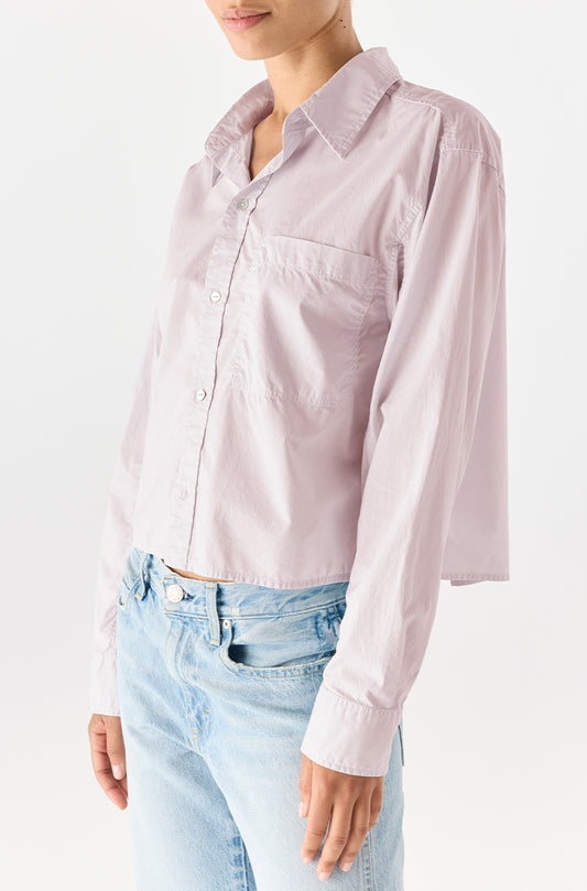 RUTH CROP SHIRT - WISTERIA