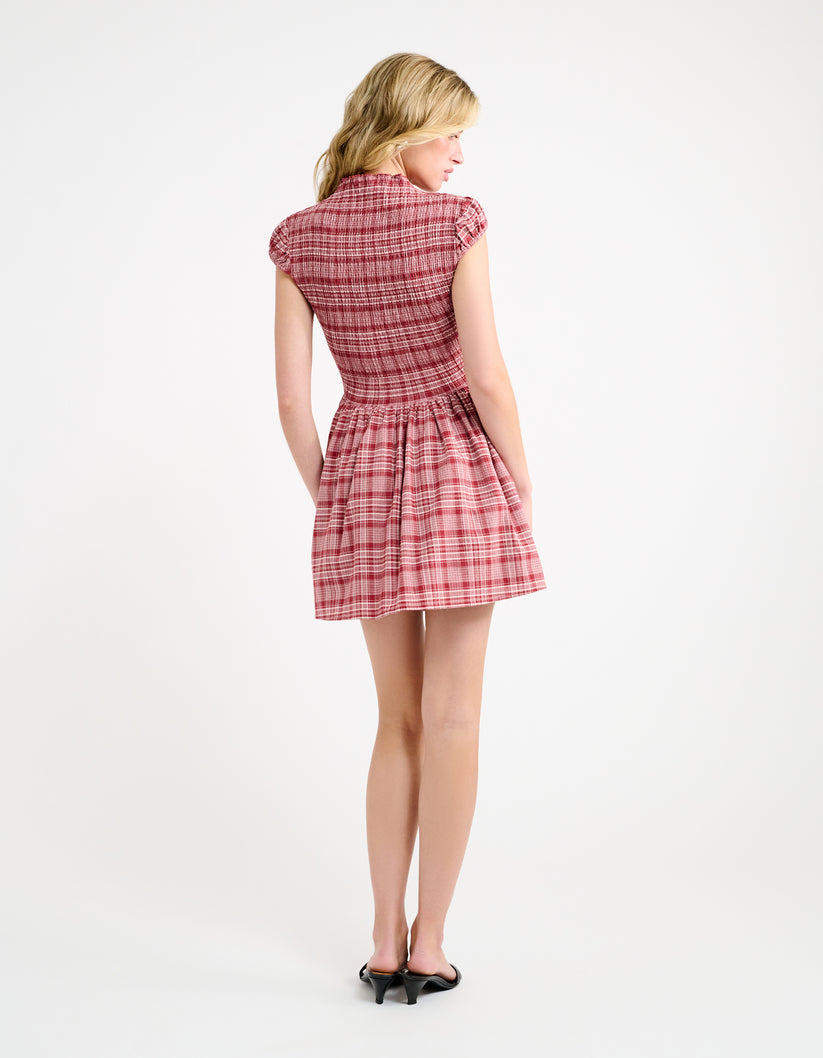 BARCLAY MINI DRESS - JUNEBERRY PLAID