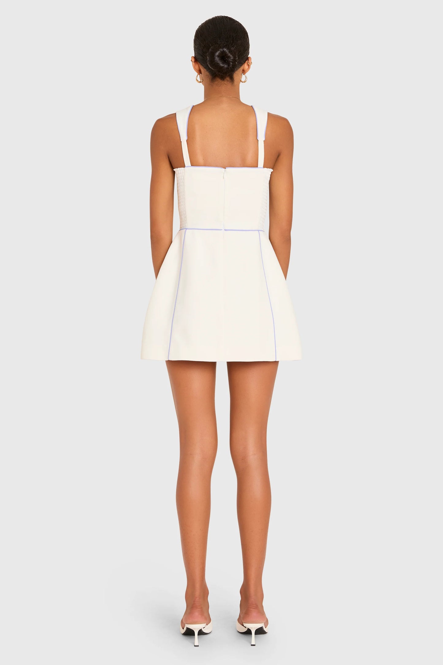 BAYLEE ROMPER - IVORY ENGLISH LAVENDER