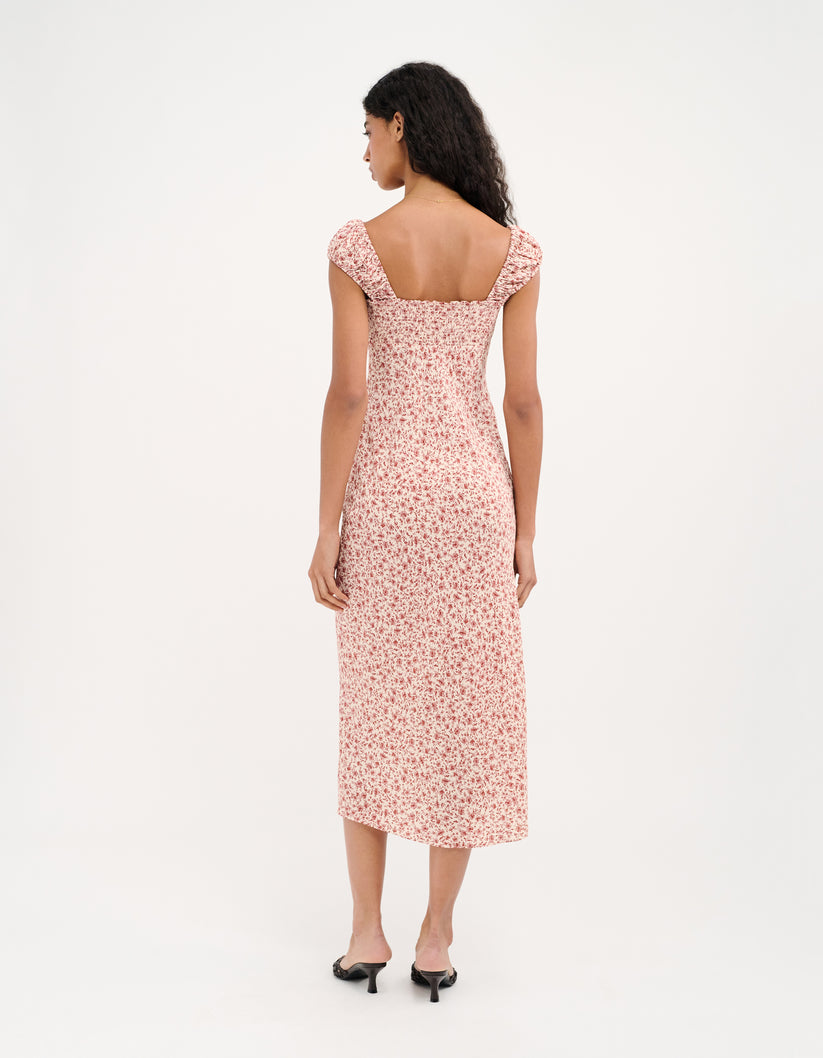 CALLAWAY MIDI DRESS - TEA ROSE TOILE