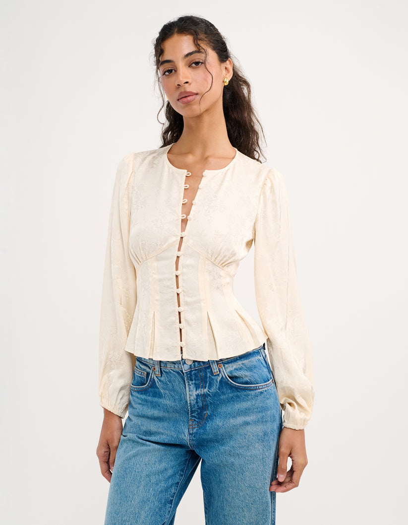 CLOVER BLOUSE - IVORY