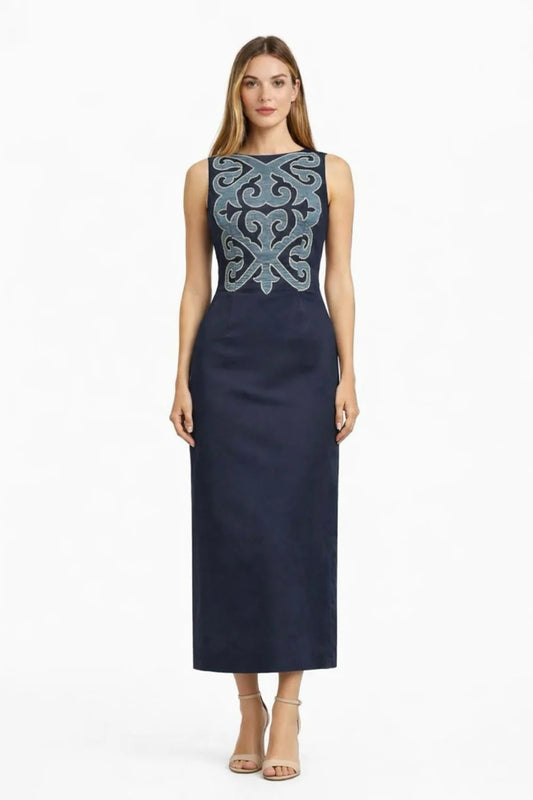 FRANCIS MIDI - NAVY/LIGHT BLUE