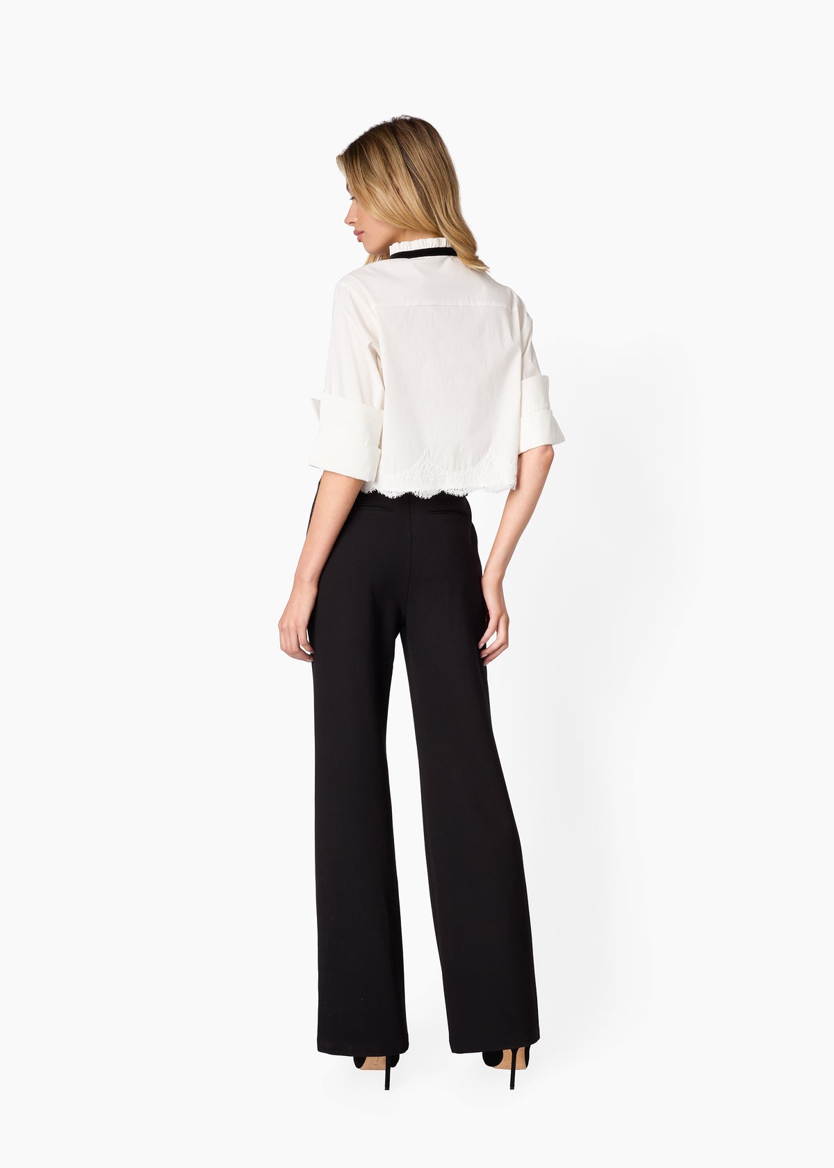 TAYLOR POPLIN BUTTON DOWN SHIRT - WHITE