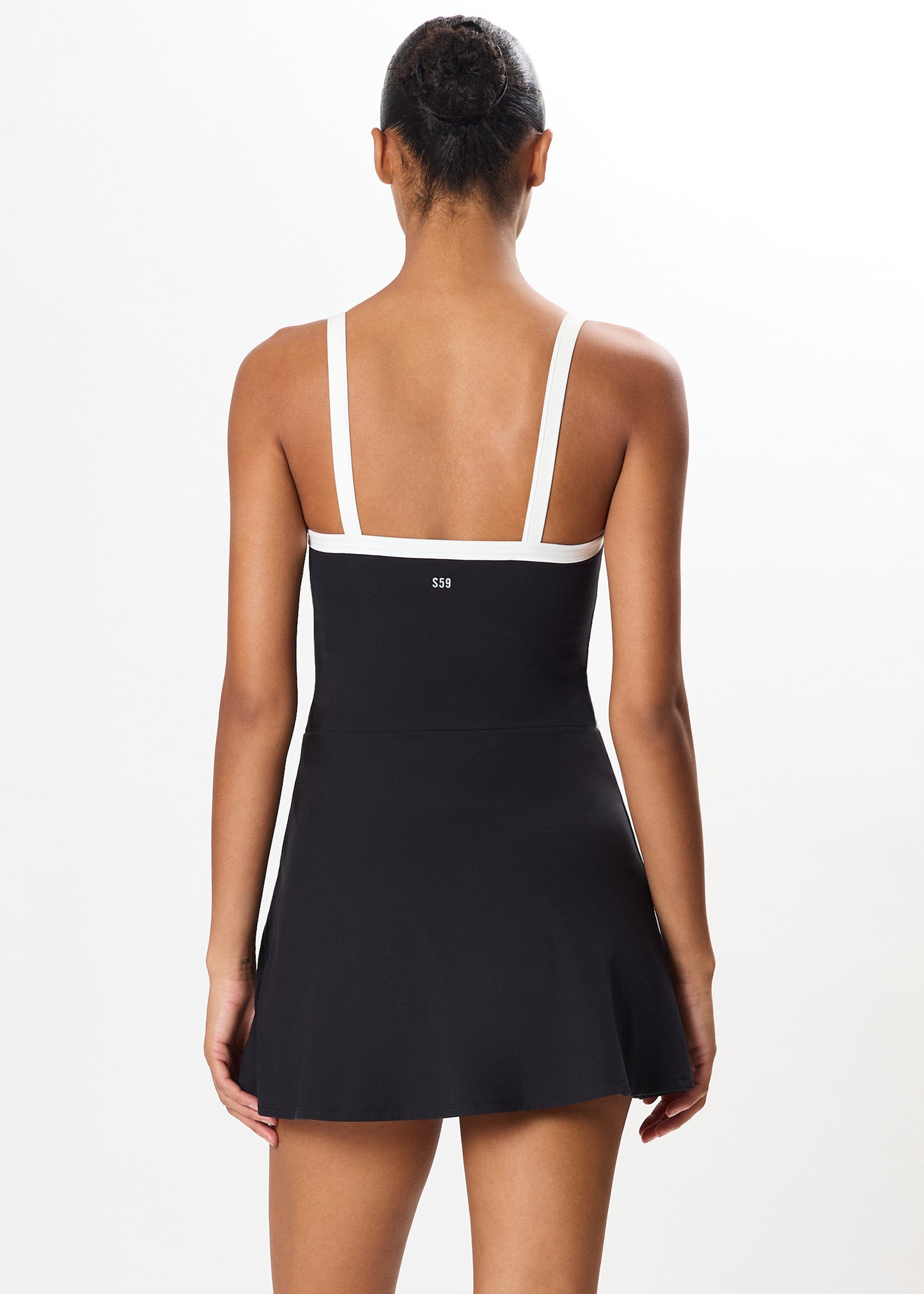 MONAH RIGOR DRESS - BLACK/WHITE