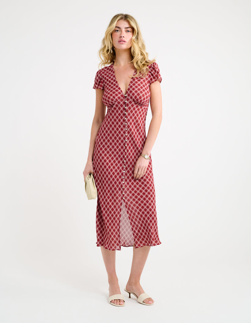 INDIO MIDI DRESS - COUNTRY CHECK