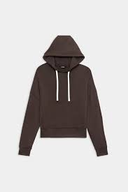 JOEY LONG SLEEVE HOODIE - DARK CHOCOLATE
