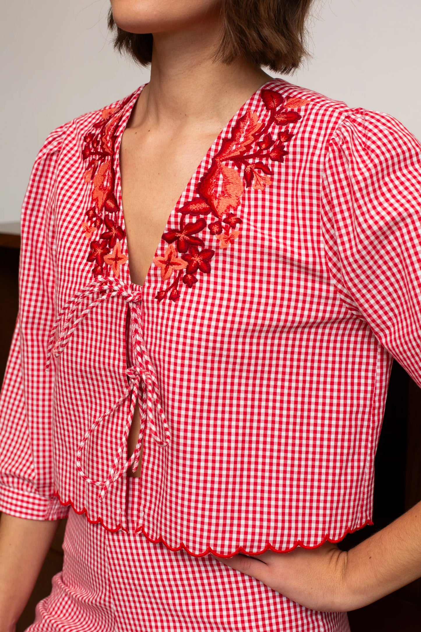 JANE TOP - PICNIC PLAID