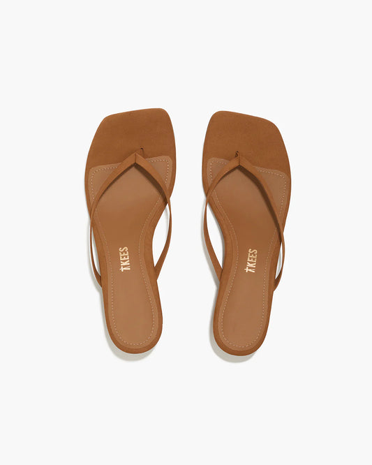 SQUARE TOE JULIA SUEDE - CAMEL SUEDE