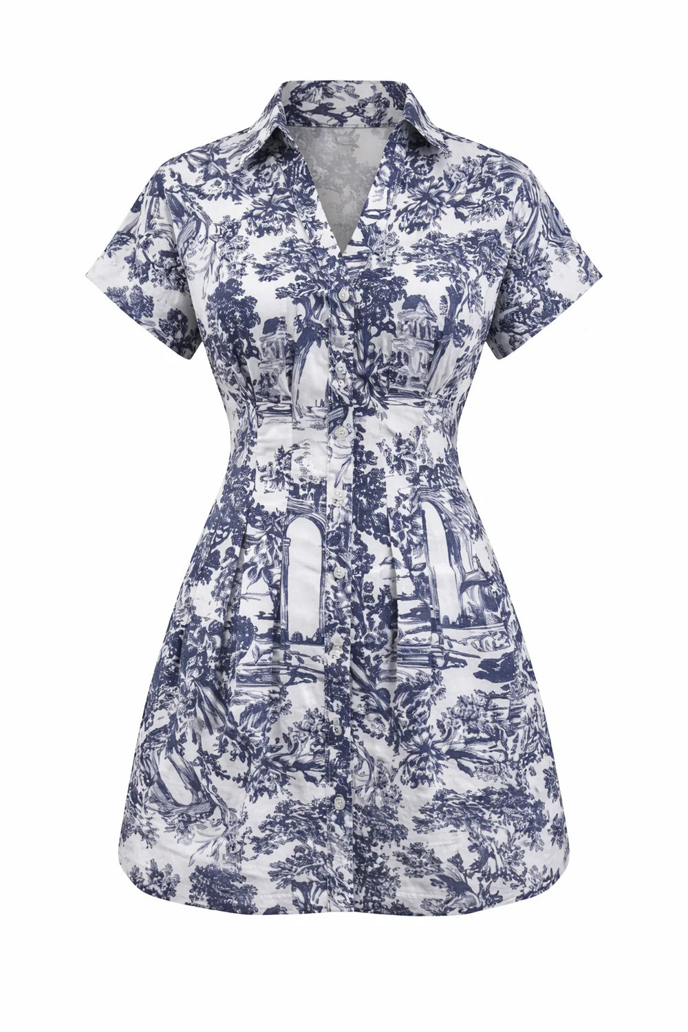 KYLE DRESS - NAVY TOILE