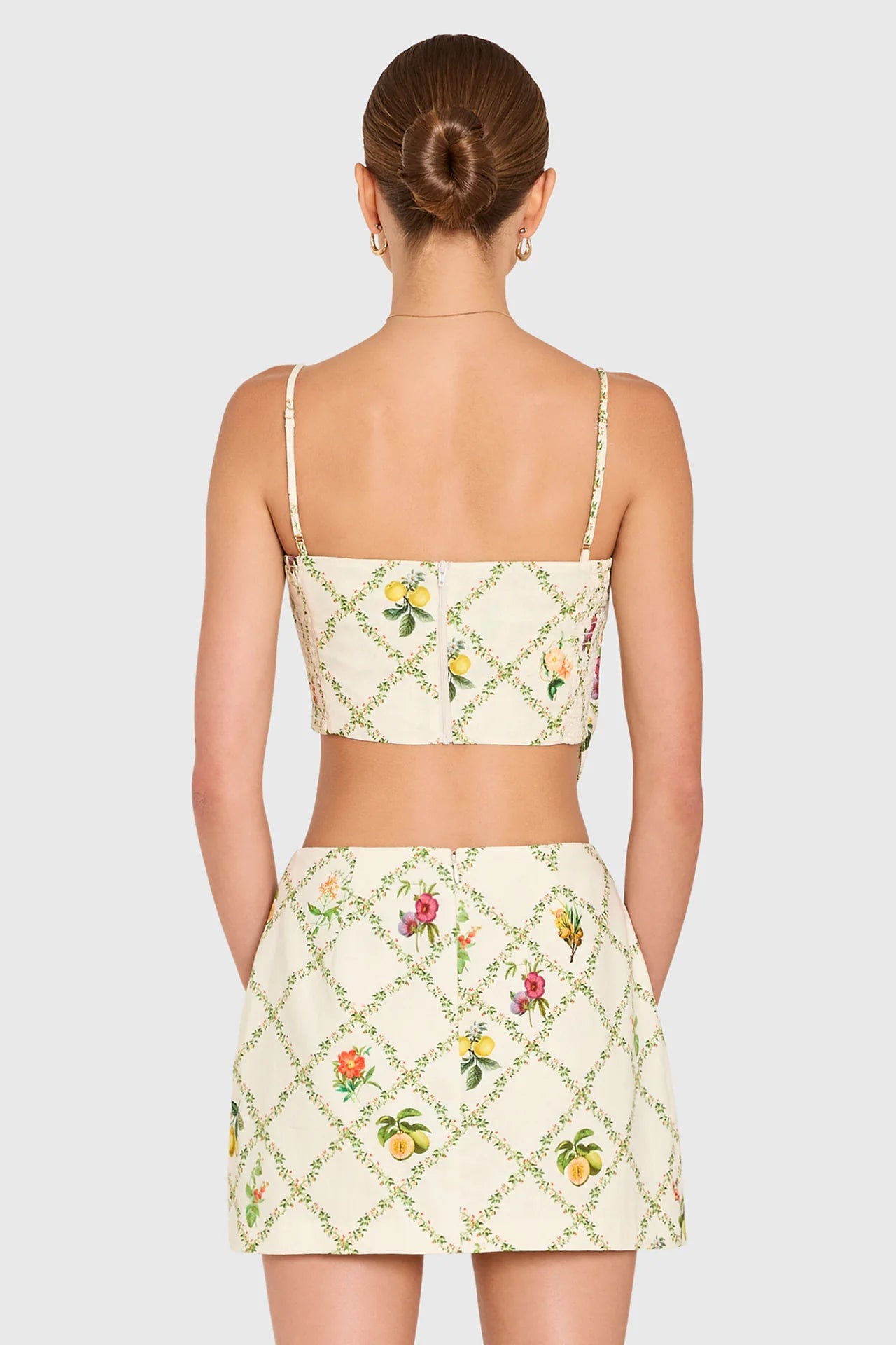 JUNA TOP - TRELLIS PRINT