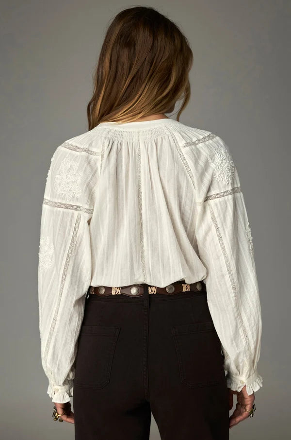 ROMANCE-BETTINA BLOUSE - OFF WHITE