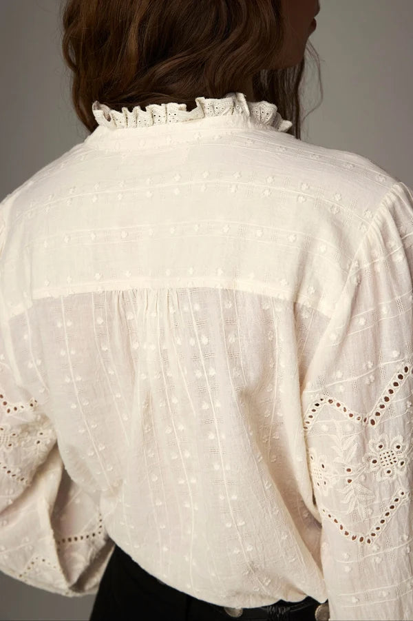 ARIOSE-RENATA BLOUSE - CHANTILLY