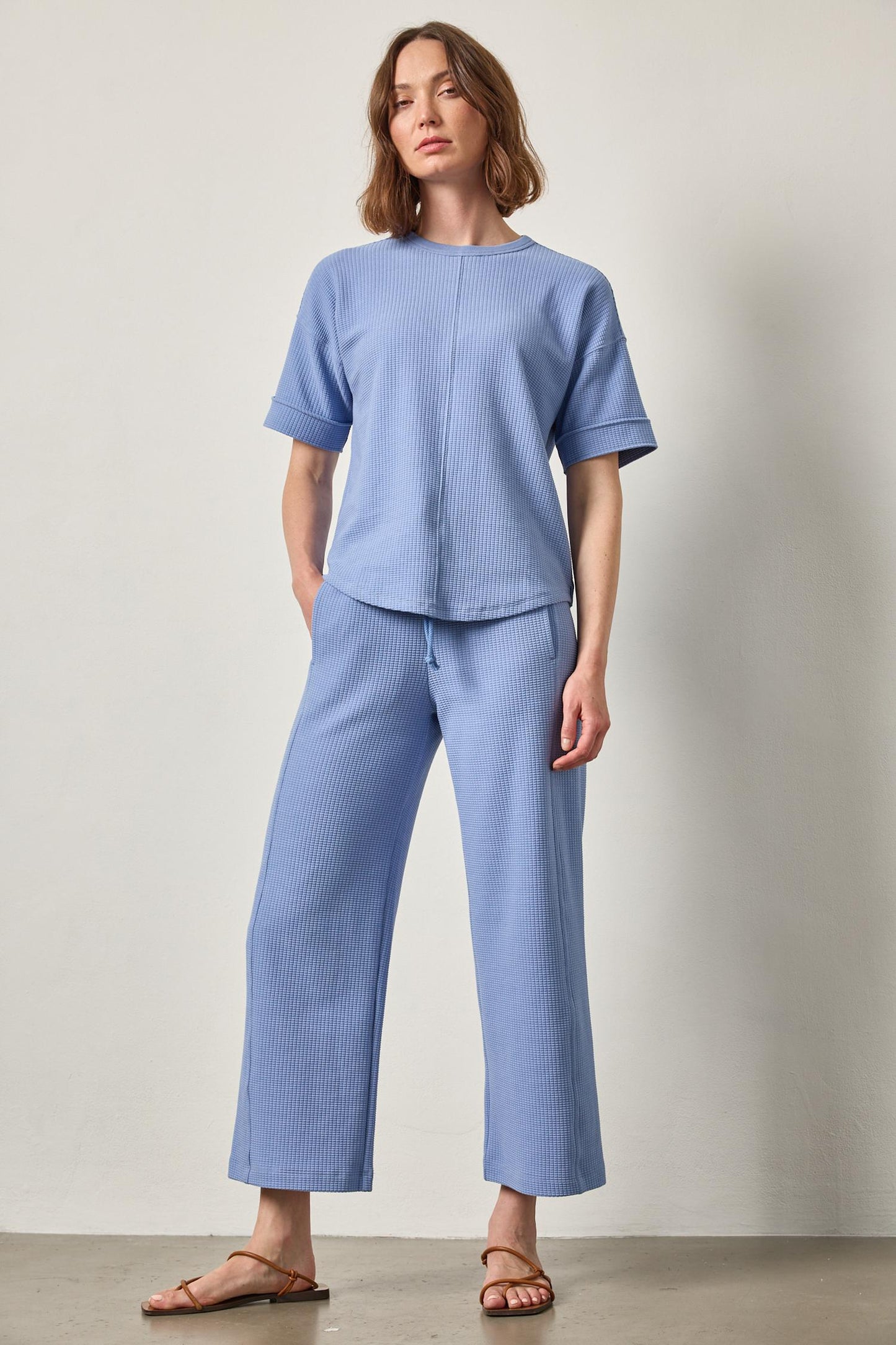 DROP SHOULDER SWEATSHIRT - BLUEBIRD