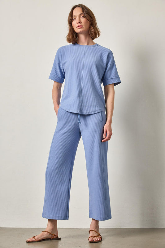 DROP SHOULDER SWEATSHIRT - BLUEBIRD