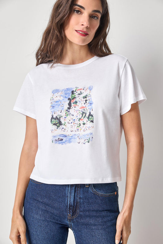 COASTAL PRINT TEE
