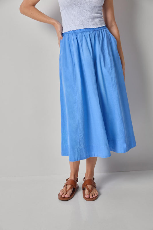 VOILE CIRCLE SKIRT - ULTRAMARINE