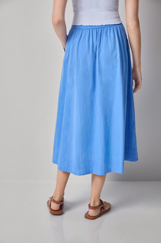 VOILE CIRCLE SKIRT - ULTRAMARINE
