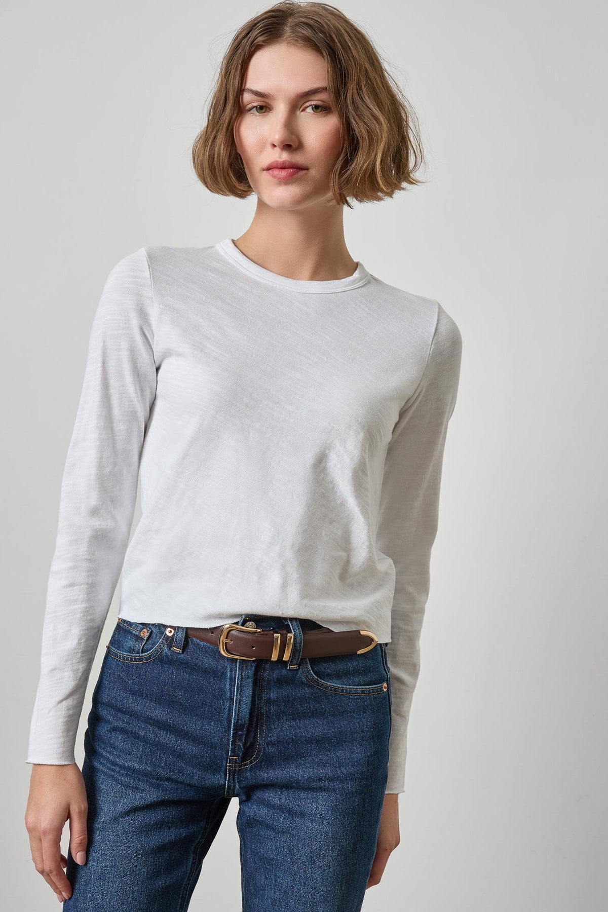 VINTAGE BIAS TEE (WHITE)