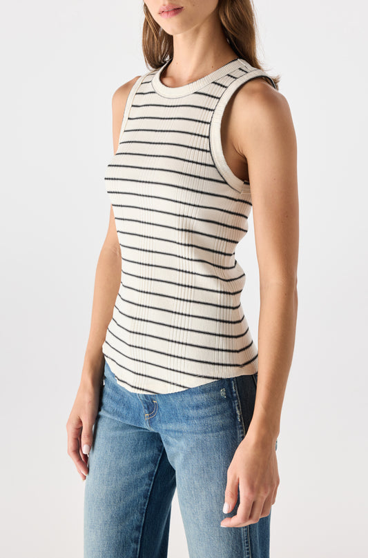 VERA TANK - NATURAL/BLACK