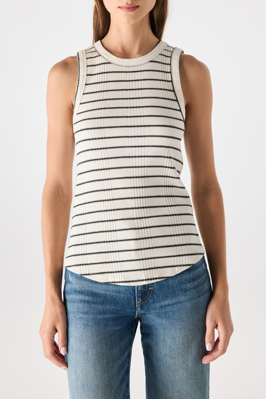 VERA TANK - NATURAL/BLACK
