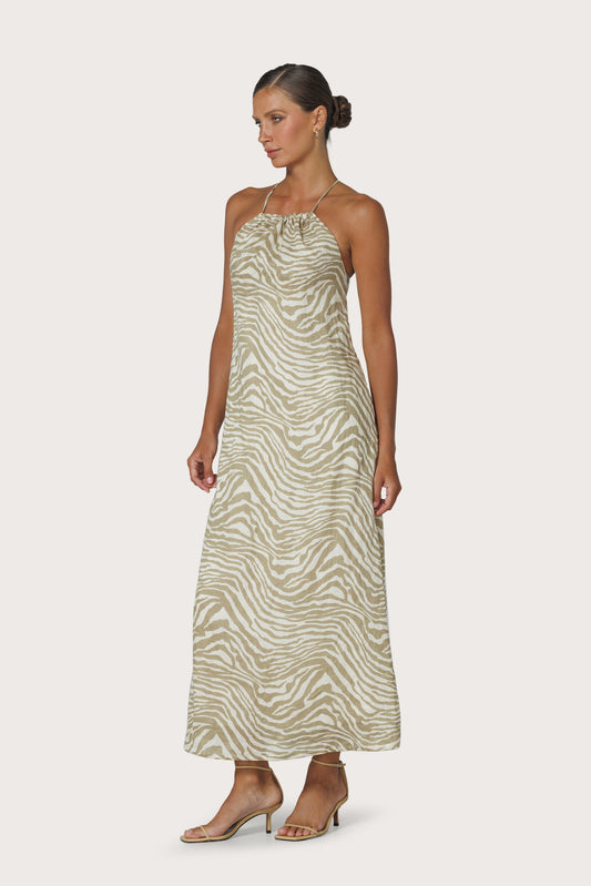 MAXINE LINEN DRESS - MACAN