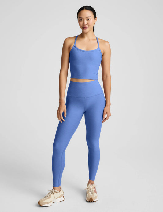 SPACEDYE CAUGHT IN THE MIDI HW LEGGING - WILD FLOWER BLUE HEATHER