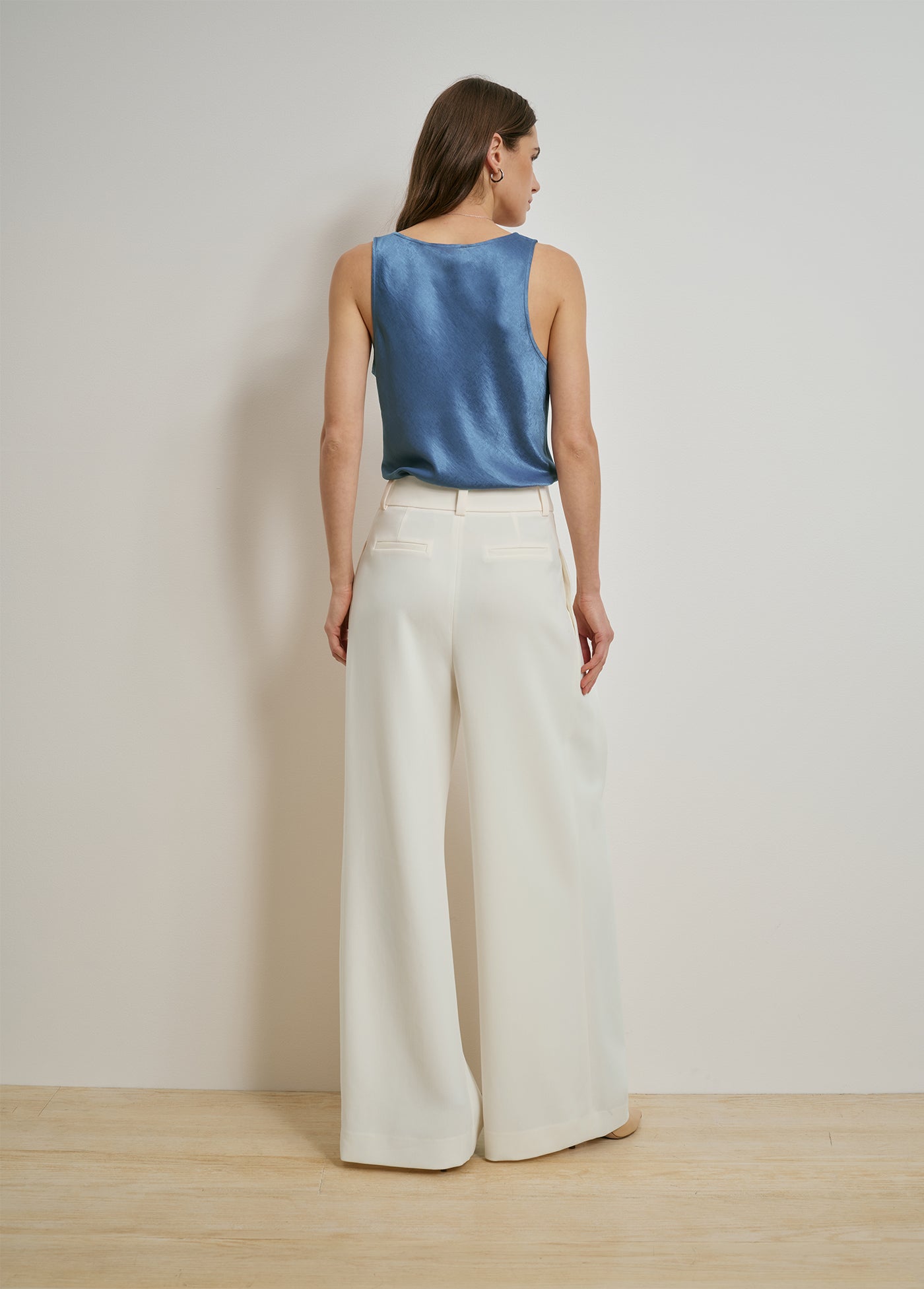 THE CLEAN CUT TANK - RIVER BLUE