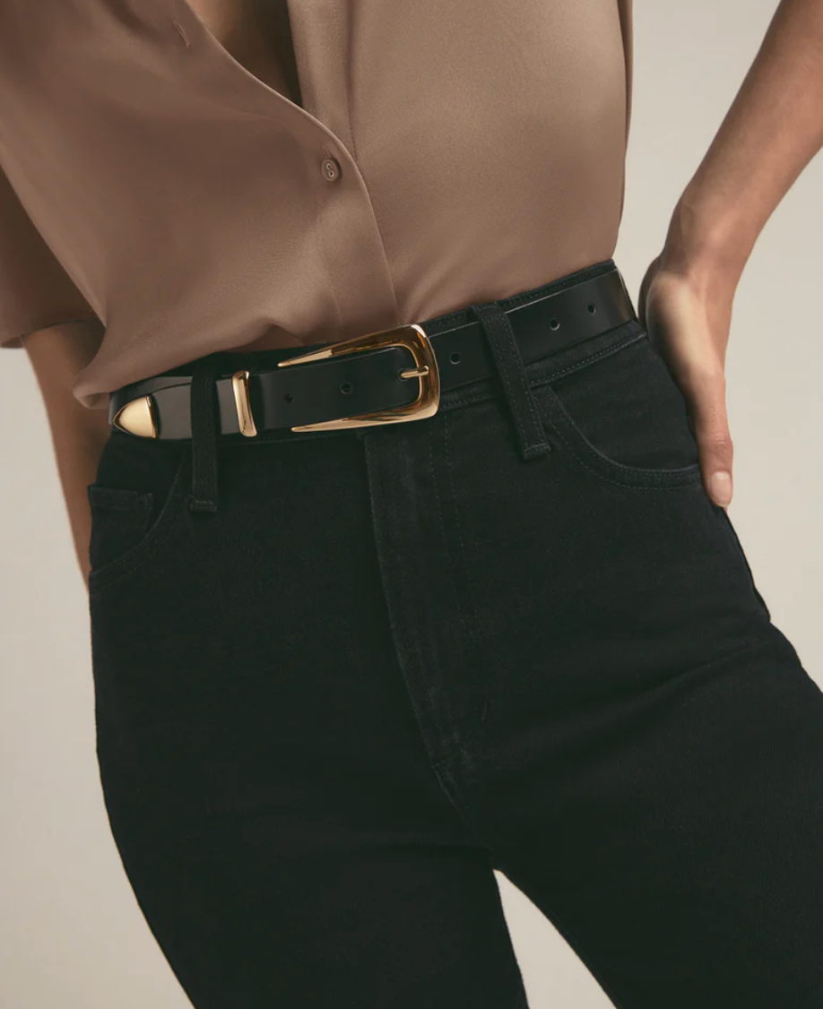 THE STATEMENT BELT - BLACK/GOLD