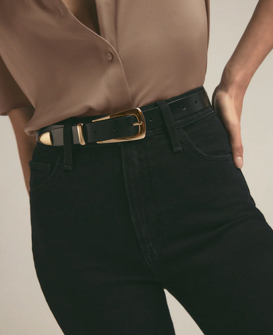 THE STATEMENT BELT - BLACK/GOLD
