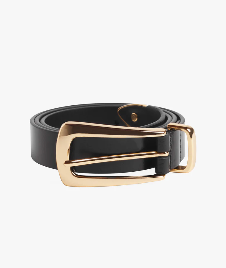 THE STATEMENT BELT - BLACK/GOLD