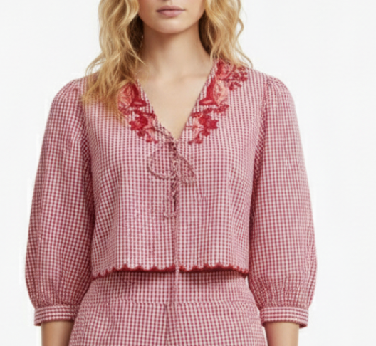 JANE TOP - PICNIC PLAID