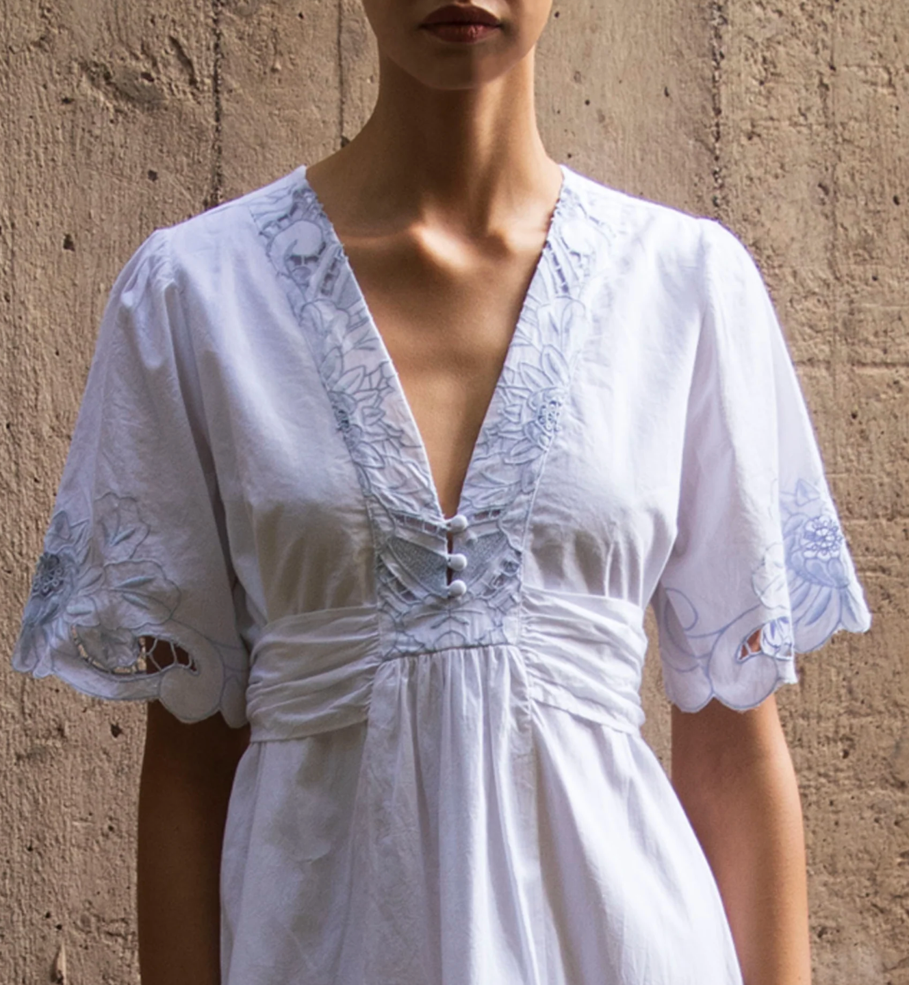 HAWTHORN DRESS - WHITE