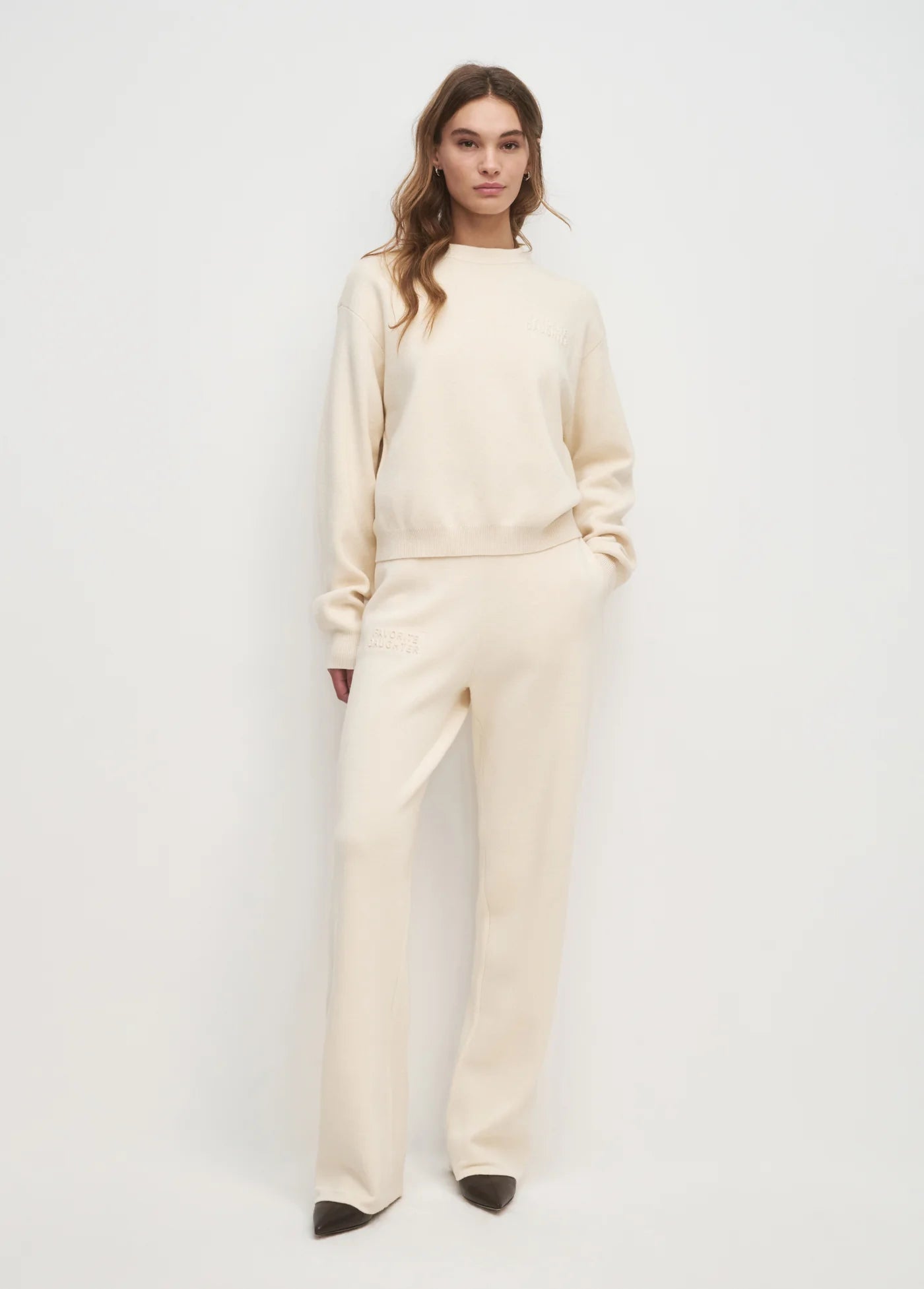FATIGUE SISTERS WIDE LEG PANT - CREAM