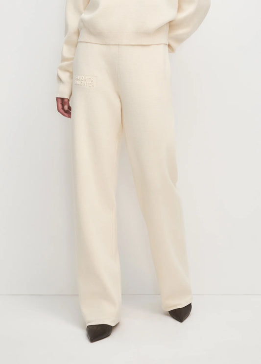 FATIGUE SISTERS WIDE LEG PANT - CREAM