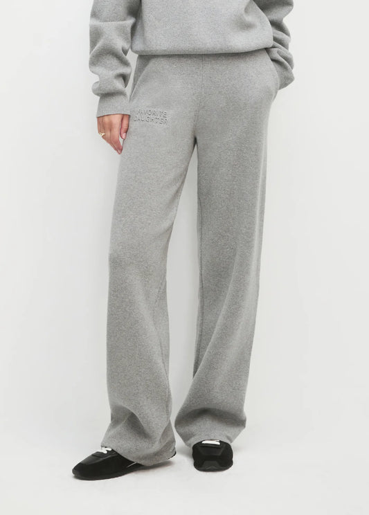 FATIGUE SISTERS WIDE LEG PANT - HEATHER GREY
