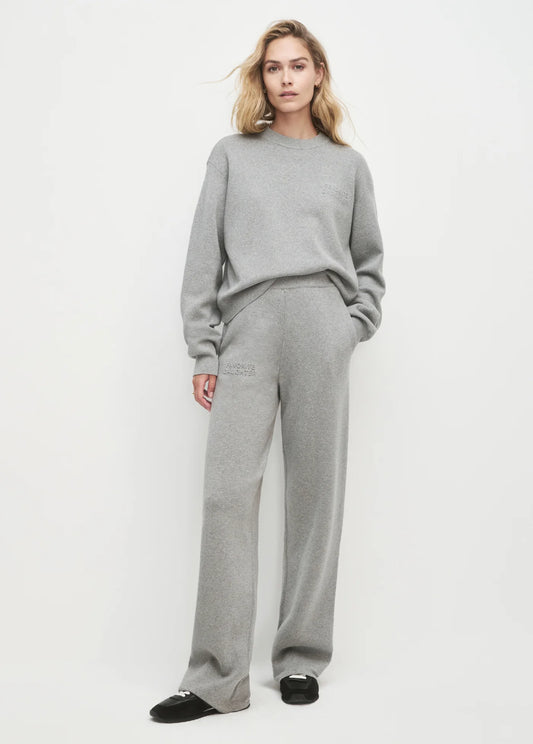 FATIGUE SISTERS WIDE LEG PANT - HEATHER GREY