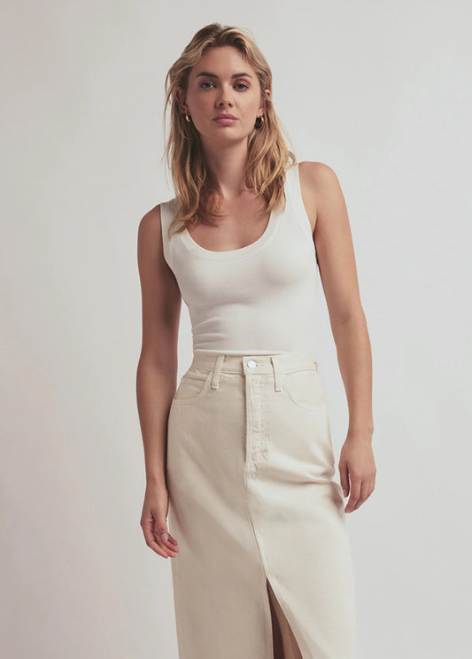 THE RIBBED TANK - WHITE