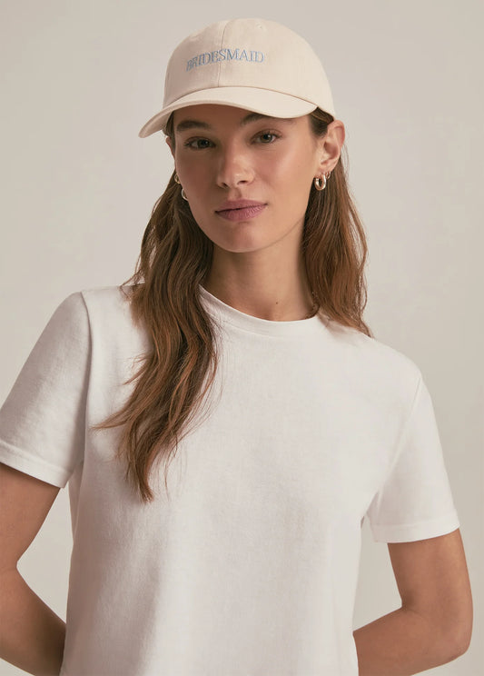 BRIDESMAID HEART BASEBALL CAP - KHAKI