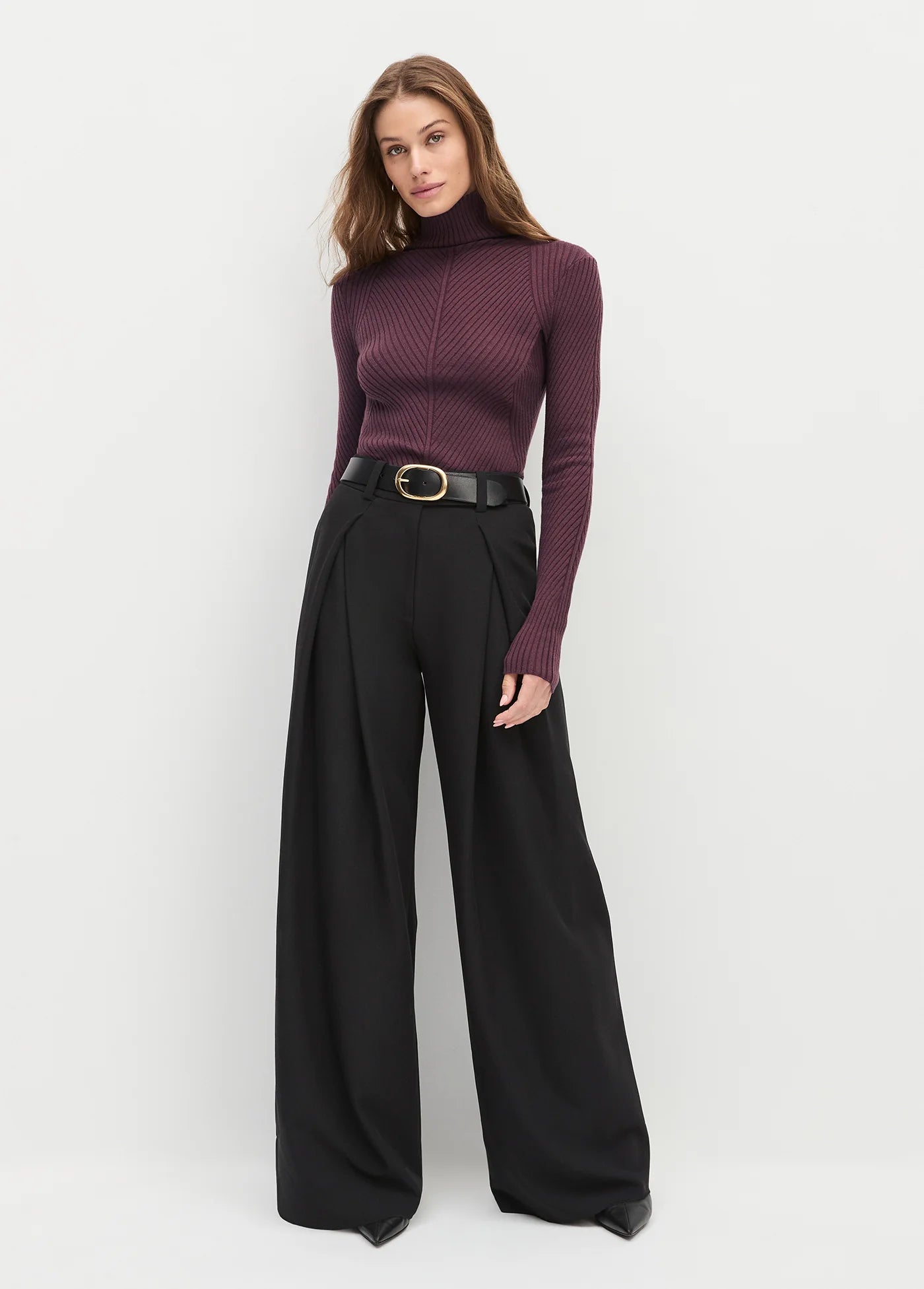 THE SUEDE JEAN BELT - BLACK/ANTIQUE BRASS