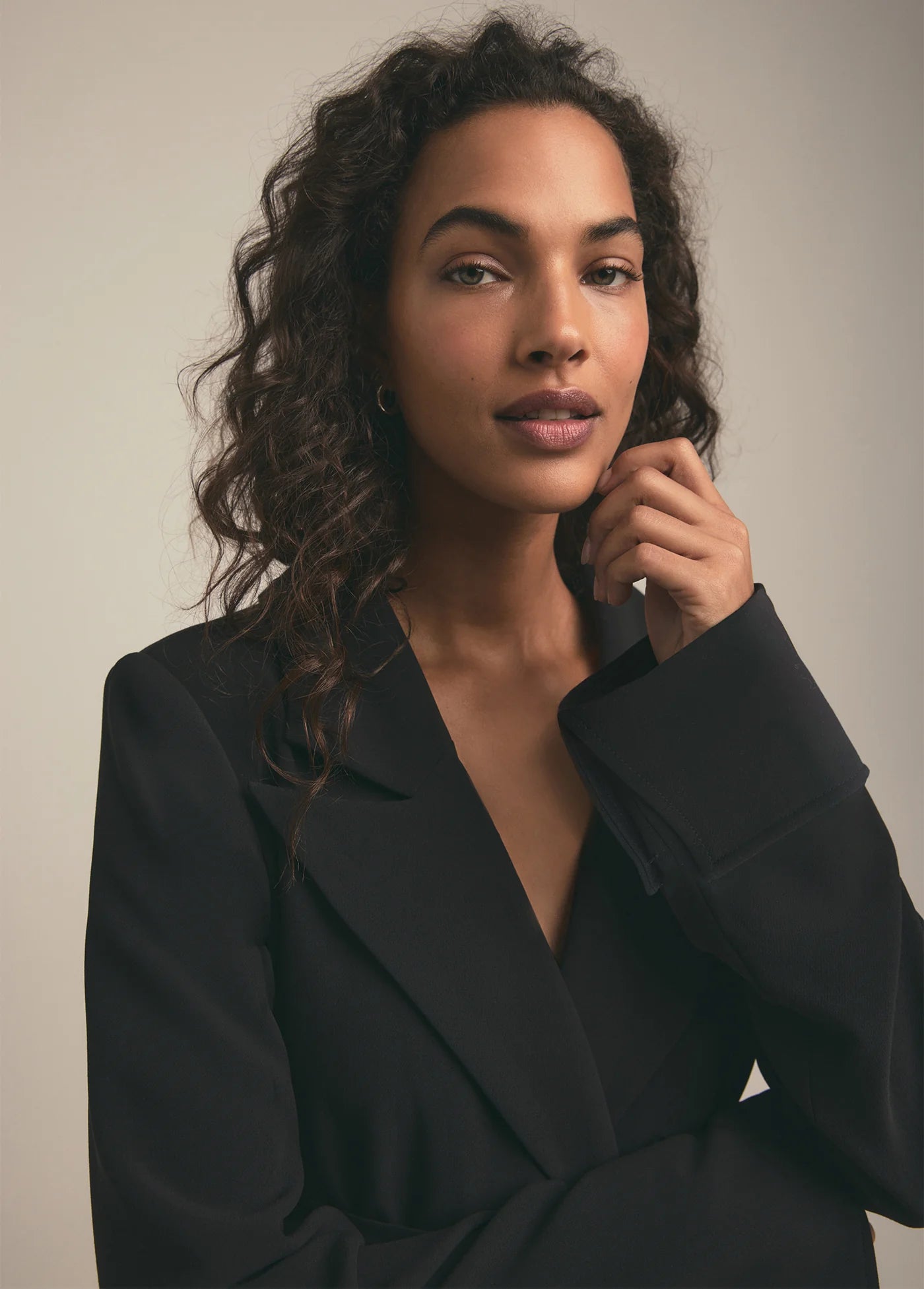 THE ADRIENNE BLAZER - BLACK