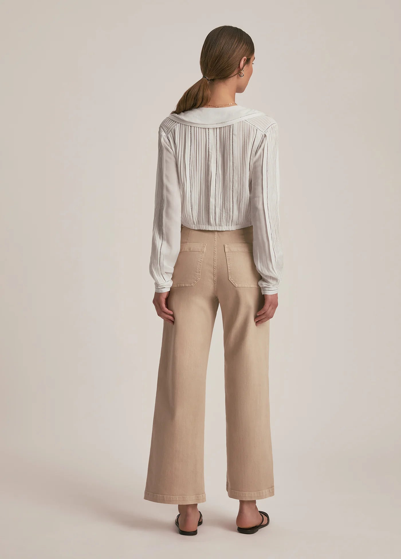 THE MISCHA SUPER HIGH RISE WIDELEG ANKLE - FRENCH OAK