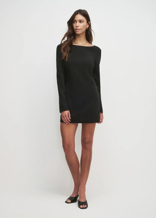 THE LONG SLEEVE MEET CUTE DRESS - BLACK
