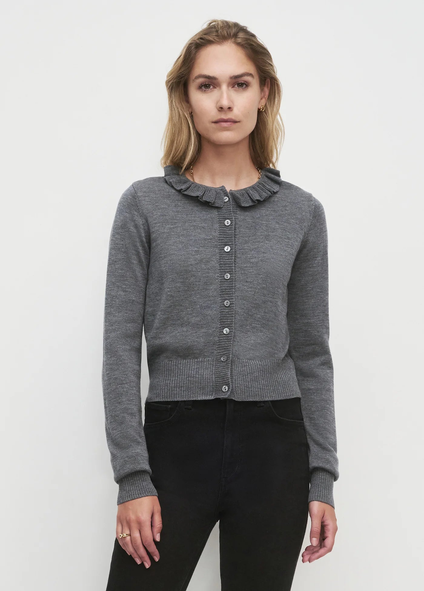 THE MEET THE PARENTS CARDIGAN - HEATHER GREY