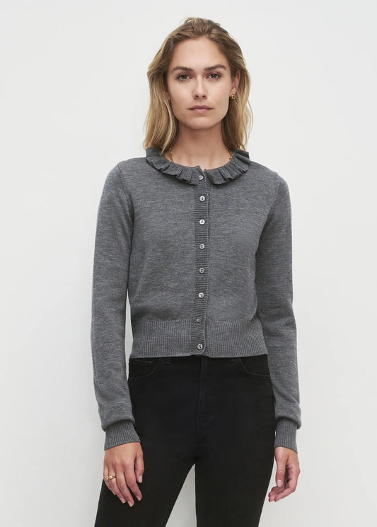 THE MEET THE PARENTS CARDIGAN - HEATHER GREY